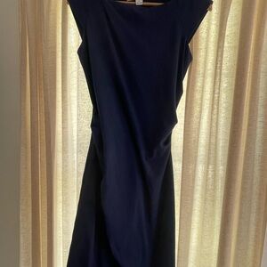 Diane Von Furstenberg Midnight Blue Asymmetrical Dress